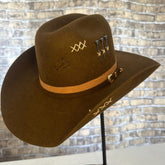 Chapéu 3 Cravos Americano Customizado Café