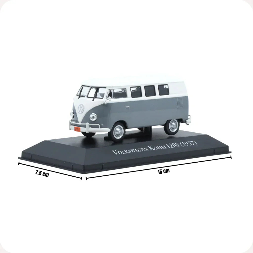 Carros Clássicos do Brasil: Volkswagen Kombi 1200 (1957) - Escala 1:43 - Edição 11