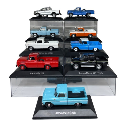 Combo Pick Ups Luppa com 09 Miniaturas em Escala 1:43