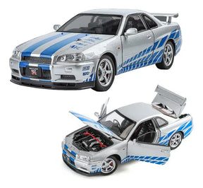 Coleção Velozes e Furiosos: Nissan Skyline GT-R (R34) - Escala 1:43 - Edição 02