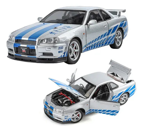 Coleção Velozes e Furiosos: Nissan Skyline GT-R (R34) - Escala 1:43 - Edição 02